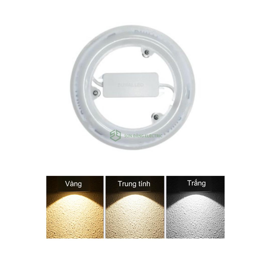 BÓNG LED VÒNG ĐỔI MÀU 12W DUHAL: KBNV0121