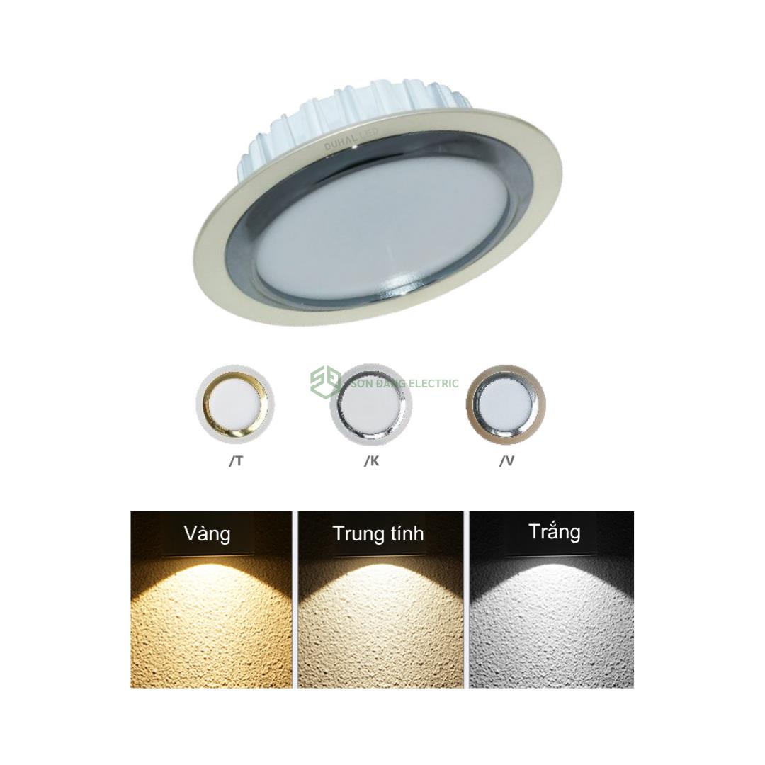 ĐÈN DOWNLIGHT LED ĐỔI MÀU 12W DUHAL: KFX012