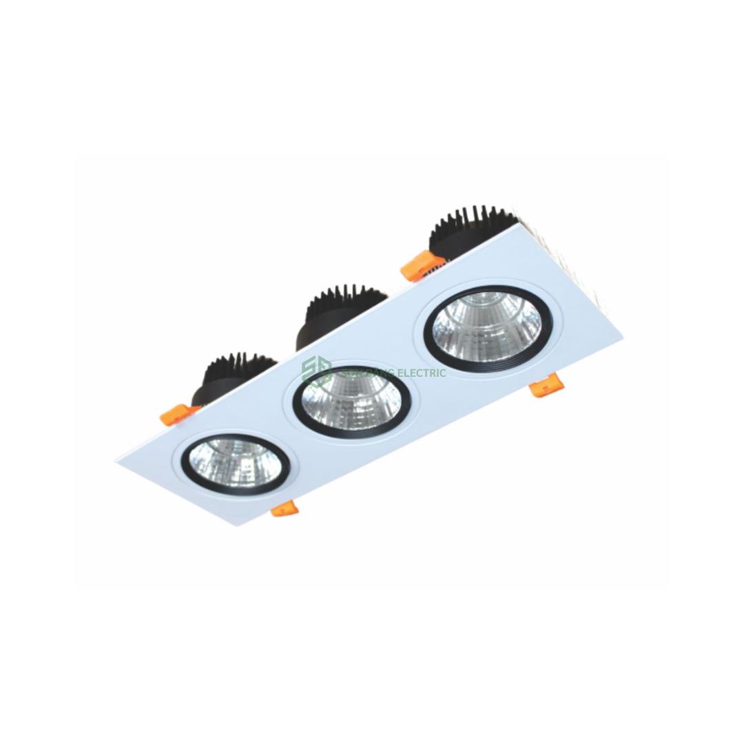 ĐÈN DOWNLIGHT LED VUÔNG CHIẾU ĐIỂM 3x5W DUHAL: DFC3051