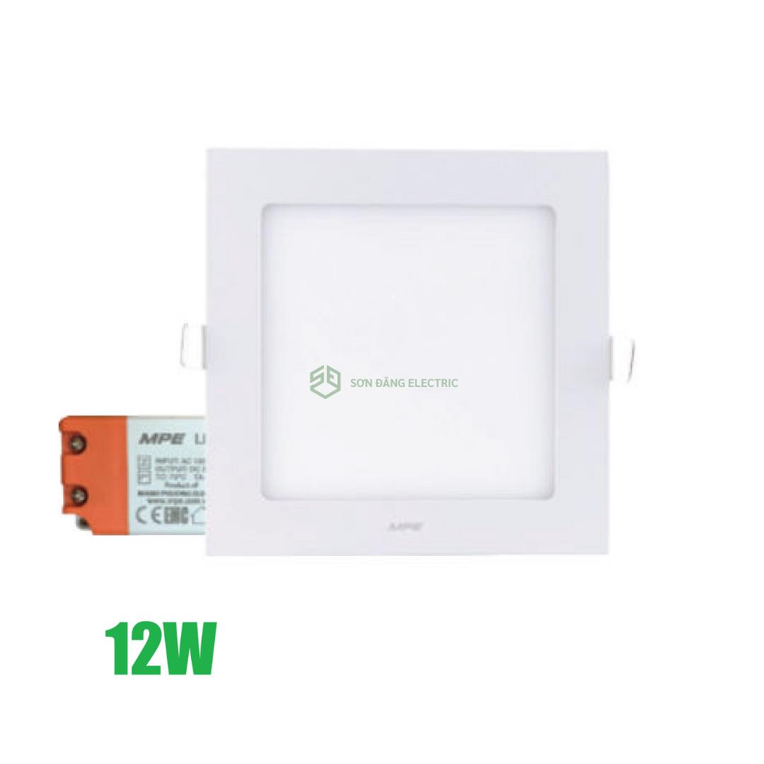 ĐÈN LED ÂM TRẦN VUÔNG 12W MPE: SPL-12